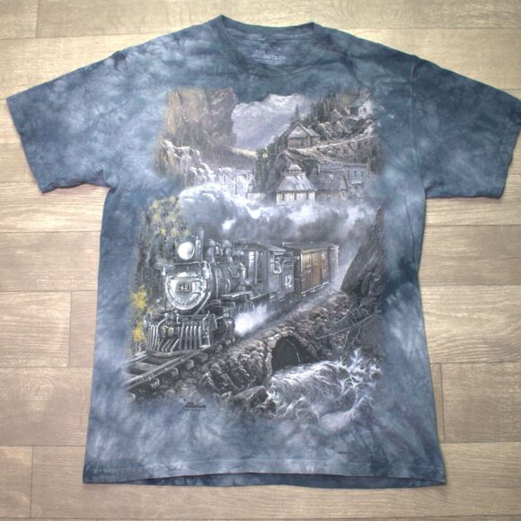 The Mountain Train Shirt Medium Dyed Locomotive No 42 Ted Blaylock 1998 - Picture 2 of 5